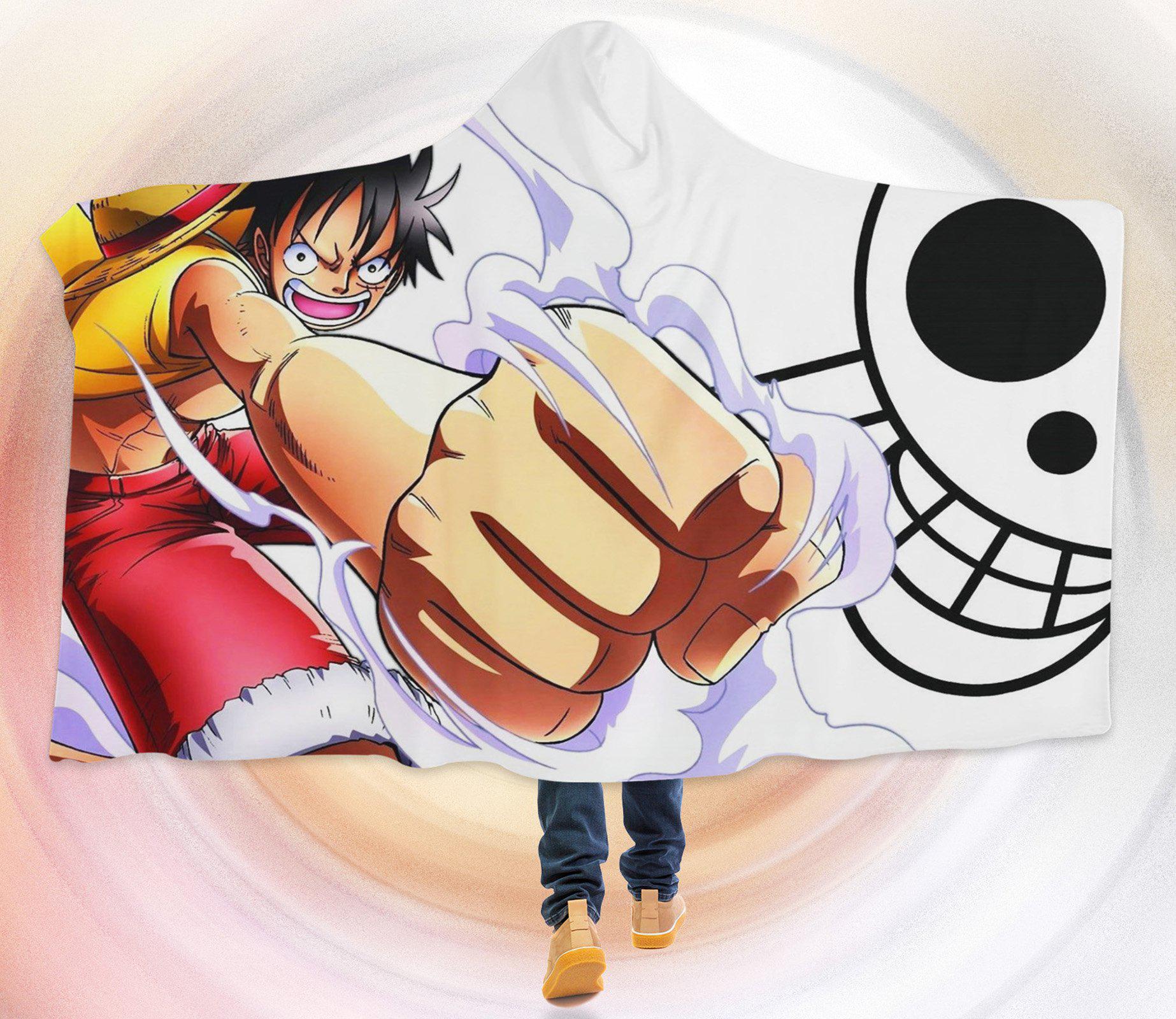 One Piece Anime Trending Hooded Blanket