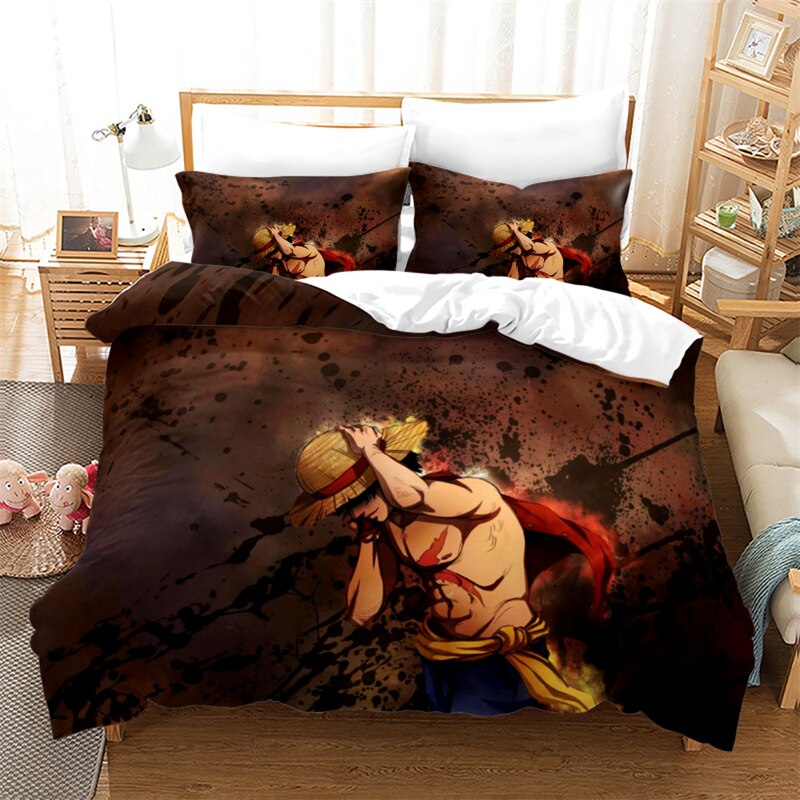 One Piece Luffy Warrior Pirate Bedding Set