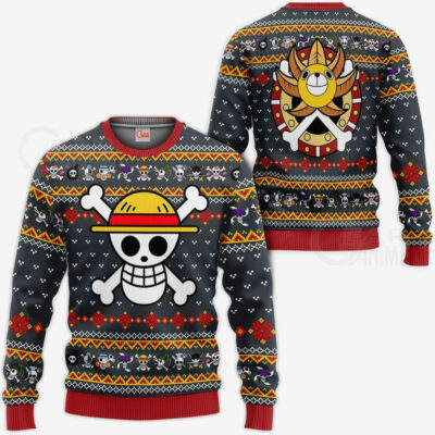One Piece Straw Hat Priate Xmas Gift Ugly Christmas Sweater
