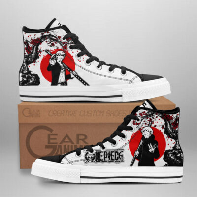 Trafalgar Law High Top Shoes Anime One Piece Sneakers