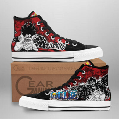 Luffy Gear 4 High Top Shoes One Piece
