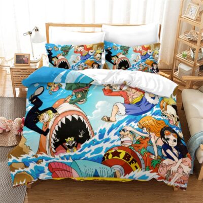 One Piece Ocean Shark Artwork Bedding Set
