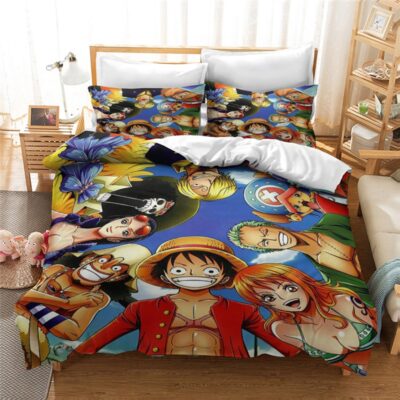 One Piece Straw Hat Crew Anime Bedding Set