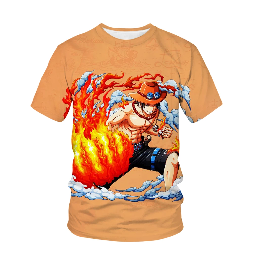 New Cool Summer One Piece Orange 3D T-shirt