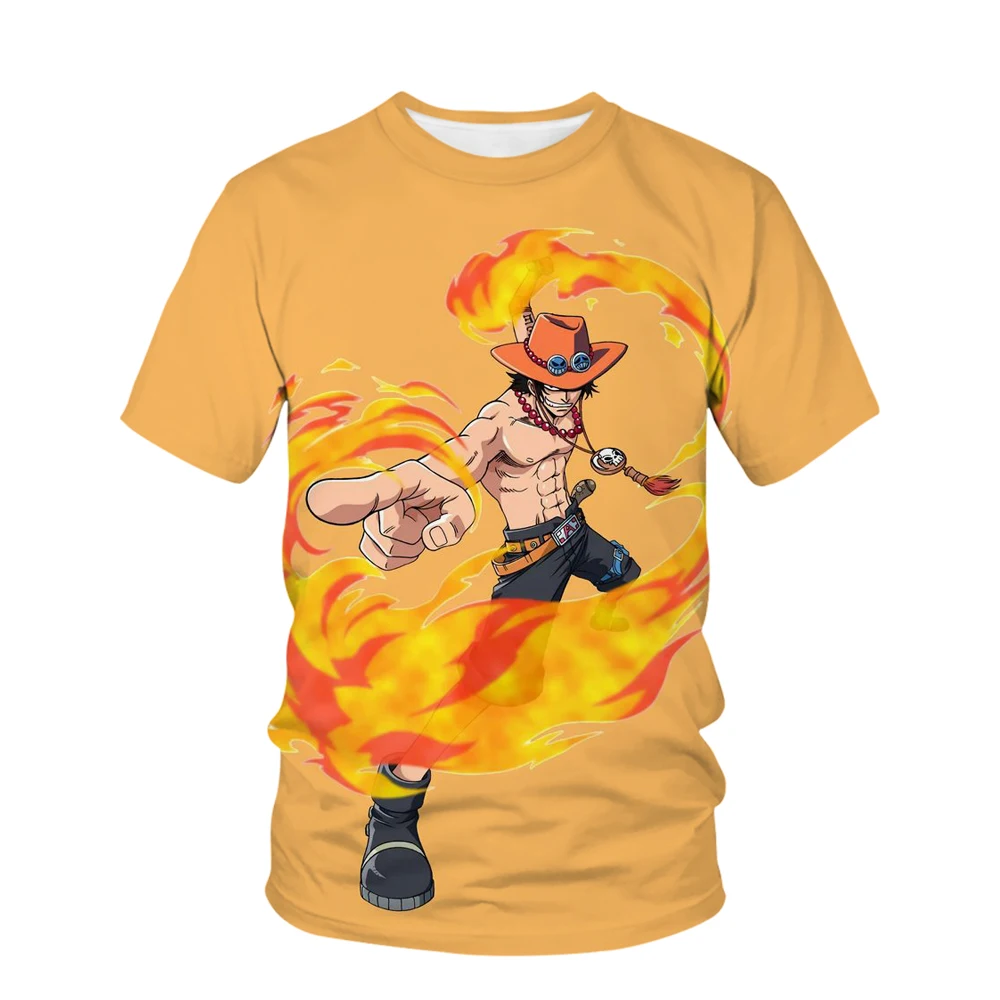 New Cool Summer One Piece Yellow 3D T-shirt