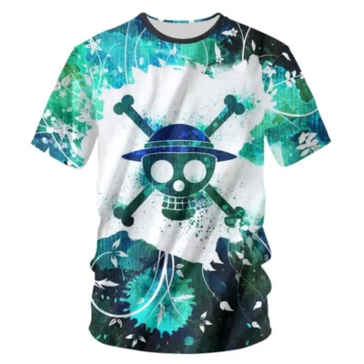 New Cool Summer One Piece Logo 3D T-shirt