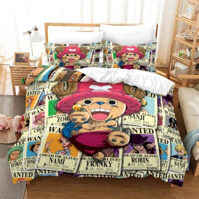 One Piece Tony Tony Chopper Wanted Bedding Set
