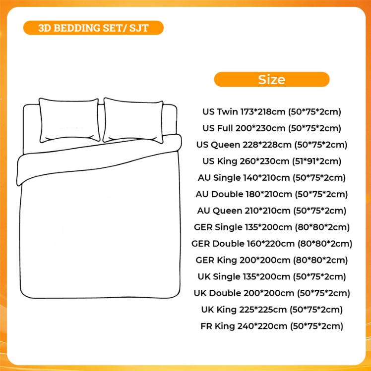 3D BEDDING SET - One Piece Shop