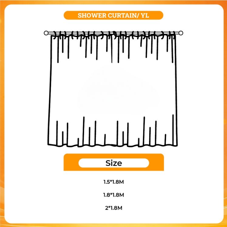 3D shower curtain - One Piece Shop