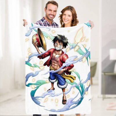 One Piece Red Earth Continent Blanket