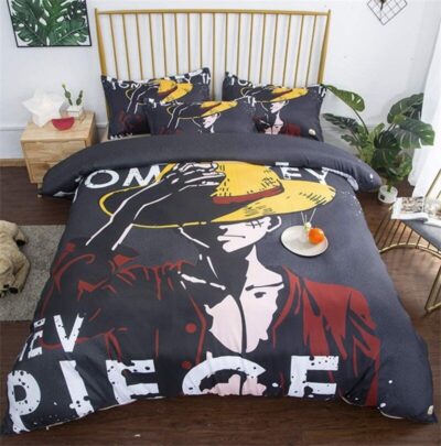 One Piece Luffy Urban Style Anime Cover Bedding Set