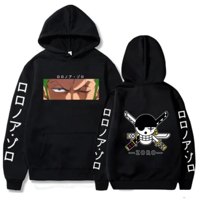 One Piece Zoro And Logo Hoodie