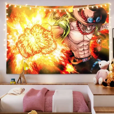 One Piece Ace Tapestry