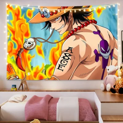 Portgas D. Ace One Piece Tapestry