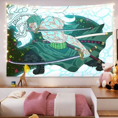 Cool Zoro One Piece Tapestry