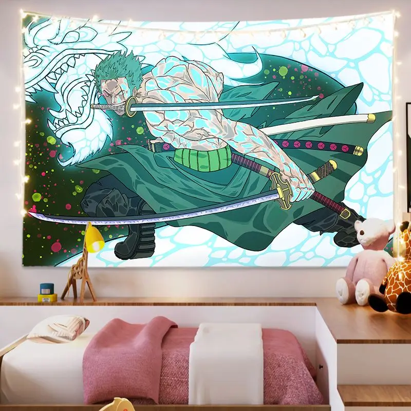 Cool Zoro One Piece Tapestry