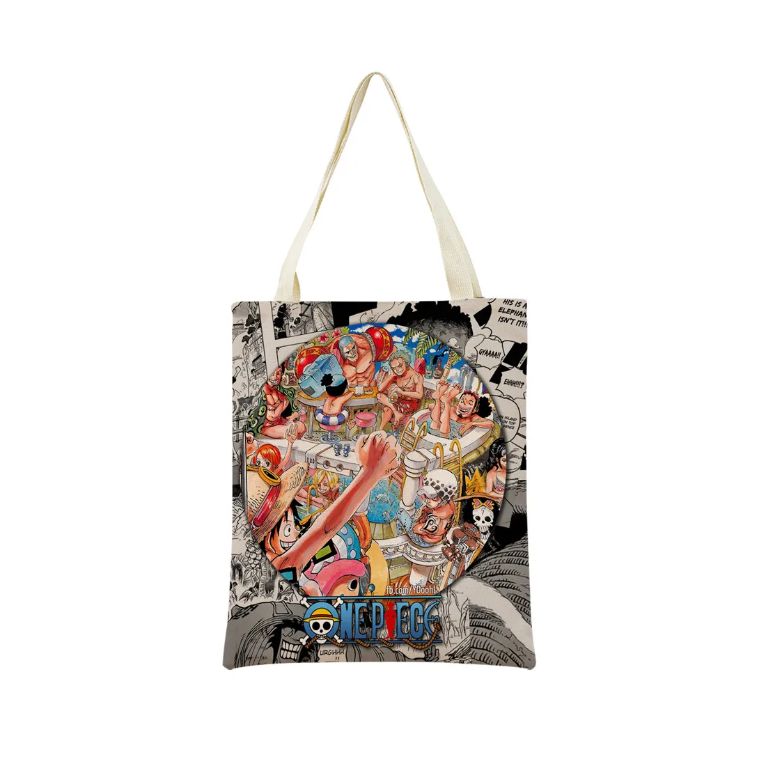 One Piece Anime Art Print Tote Bag
