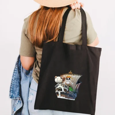 One Piece Black Tote Bag