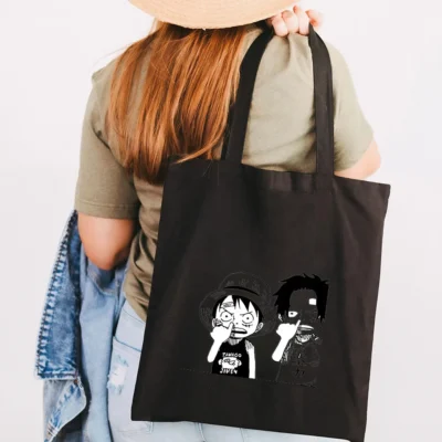 Cute One Piece Black Tote Bag