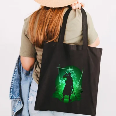 Zoro One Piece Black Tote Bag