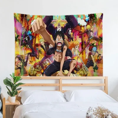 Luffy One Piece Colorful Wall Decor Tapestry