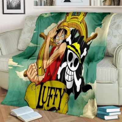 One Piece Luffy Skull Blanket