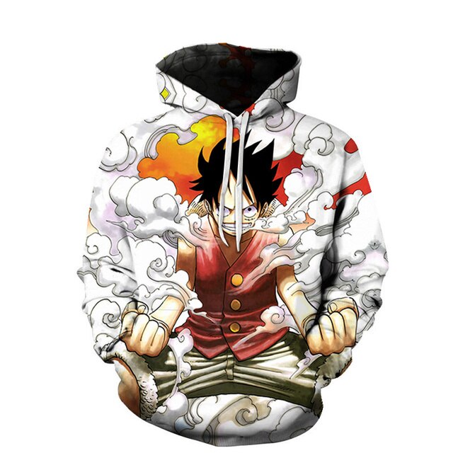One Piece Luffy Gear 5 New 3D Hoodie