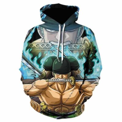 Roronoa Zoro One Piece 3D Hoodie