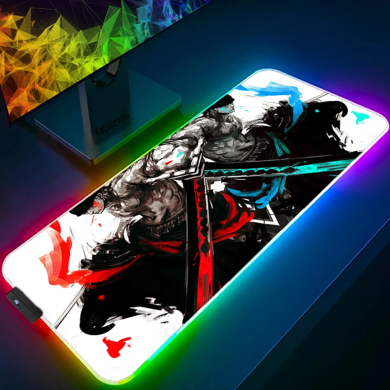 One Piece Zoro RGB Mouse Pad