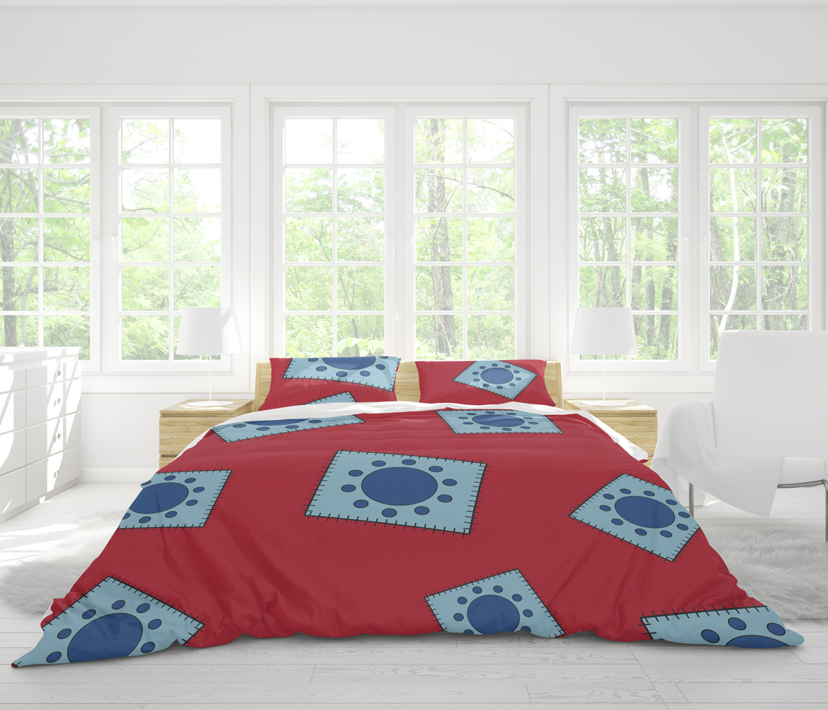 Luffy Wano Pattern One Piece Bedding Set - Image 4