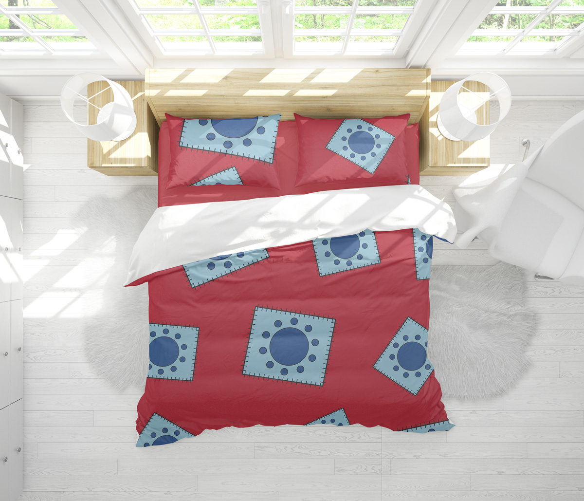 Luffy Wano Pattern One Piece Bedding Set - Image 2