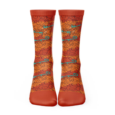 Mera Mera No Mi One Piece Socks