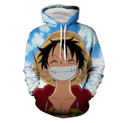 One Piece Monkey D. Luffy Smile 3D Hoodie