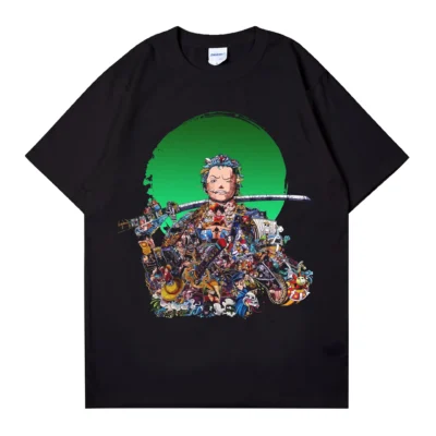 ONE PIECE Roronoa Zoro Green T-Shirts