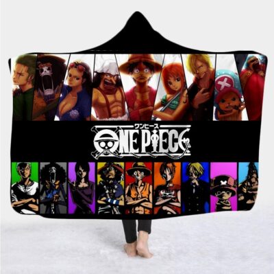 One Piece Crew Wearable Hooded Blanket