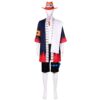 One Piece Portgas D Ace Cosplay Costume Adult Anime Kimono Sets and Hat Halloween Carnival Performance 1 - One Piece Shop