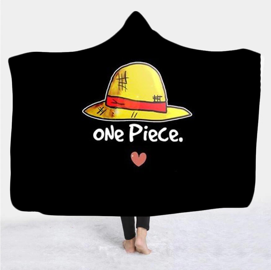 One Piece Wearable Hooded Blanket