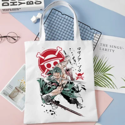 Zoro One Piece White Tote Bag