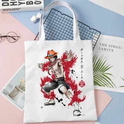 Ace One Piece White Tote Bag