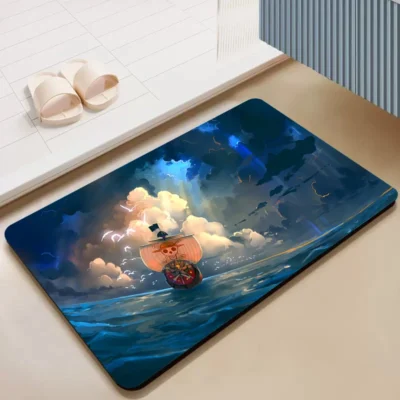 Peaceful One Piece Bath Mat