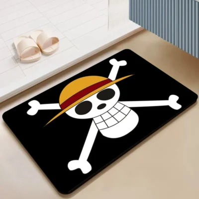 Skull One Piece Bath Mat