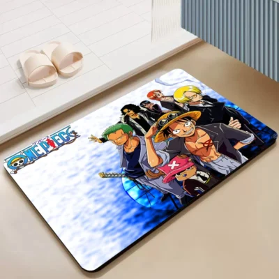 One Piece Characters Bath Mat