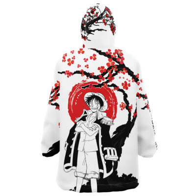 Monkey D. Luffy Pirate King One Piece Snug Oversized Blanket Hoodie