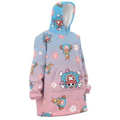 Chopper Pattern One Piece Snug Oversized Blanket Hoodie