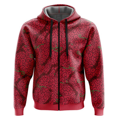 Ope Ope No Mi One Piece Zip Hoodie Jacket