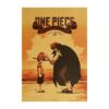 Room Decor Anime One Piece Sea revenge ancient kraft paper printed poster family room decorative aesthetics 2 - One Piece Shop