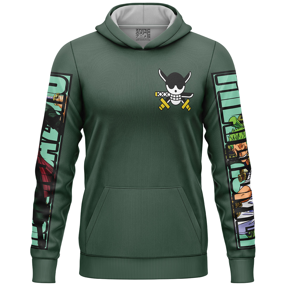 Roronoa Zoro One Piece Streetwear Lightweight Hoodie - Image 2