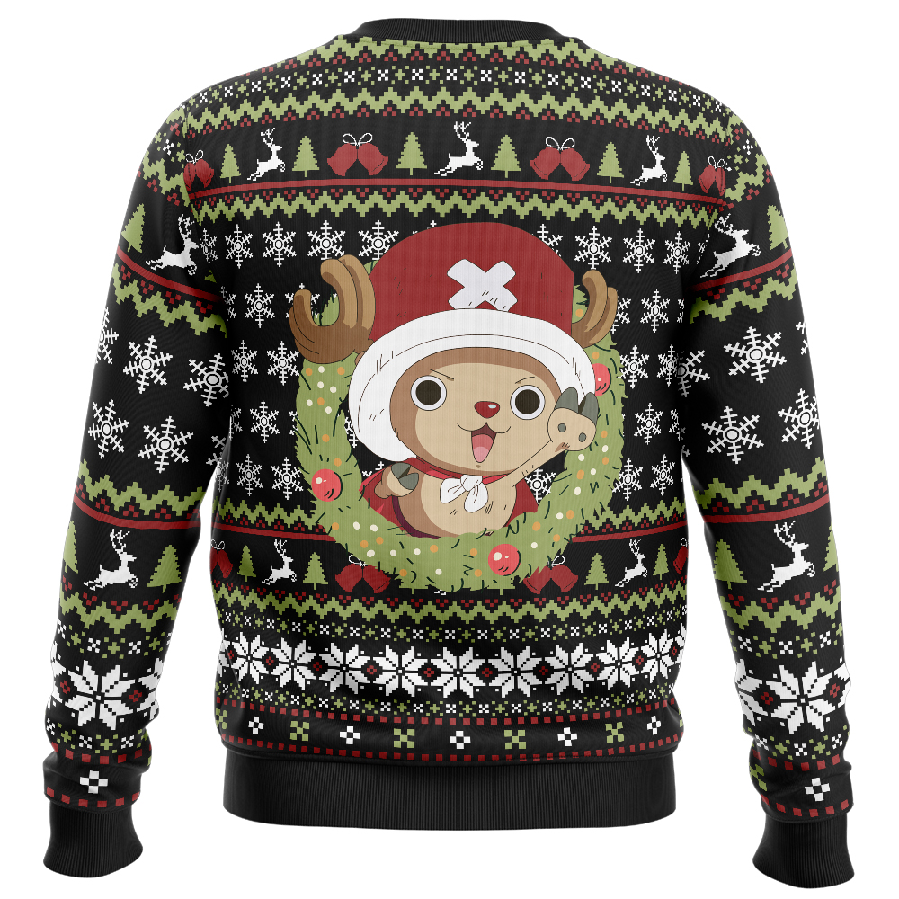 Santa Tony Tony Chopper One Piece Ugly Christmas Sweater - Image 2