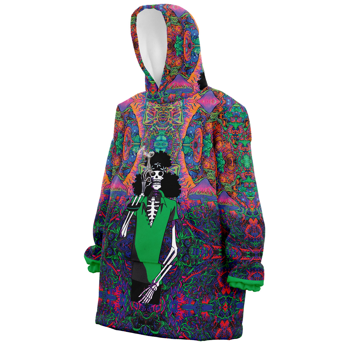 Hippie Trip Brook One Piece Snug Oversized Blanket Hoodie - Image 2