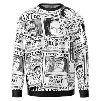 Straw Hat Wanted Pattern One Piece Sweatshirt